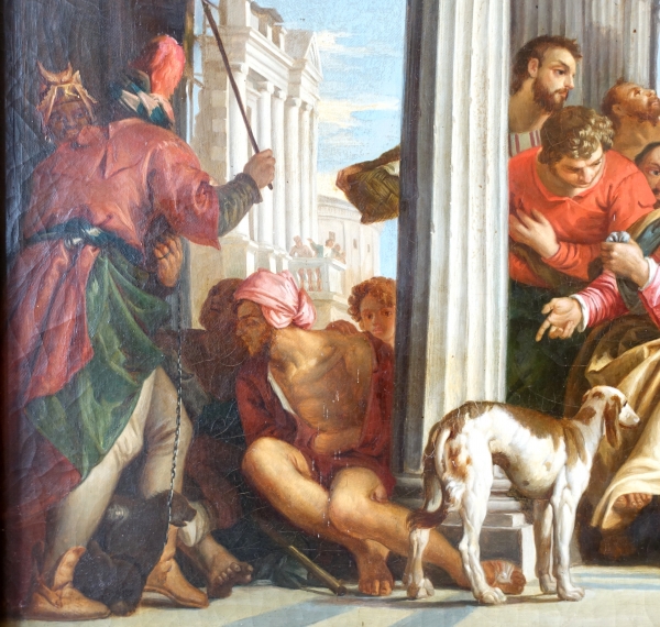 Le festin chez Simon le Pharisien d'après Veronese, école française début XIXe - huile sur toile 109cm x 135cm