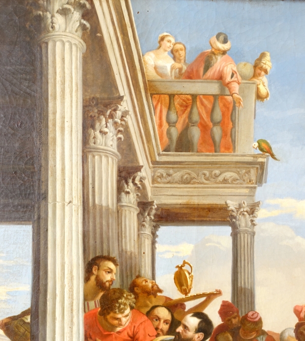 Feast at Pharisee Simon's home after Veronese, early 19th century French school - oil on canvas 109cm x 135cm