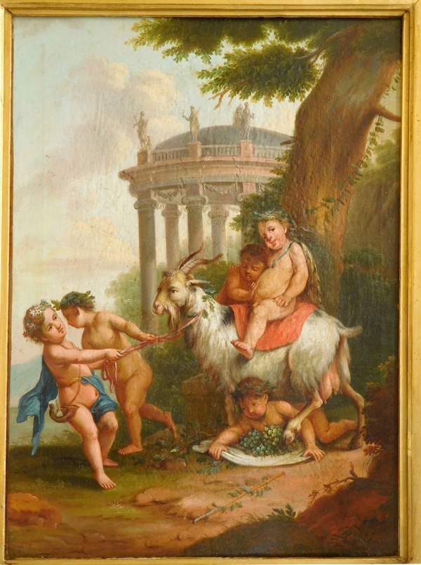 18th century French school - young Bacchus oil on canvas