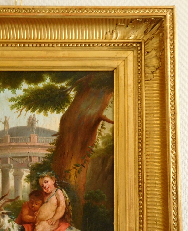 18th century French school - young Bacchus oil on canvas