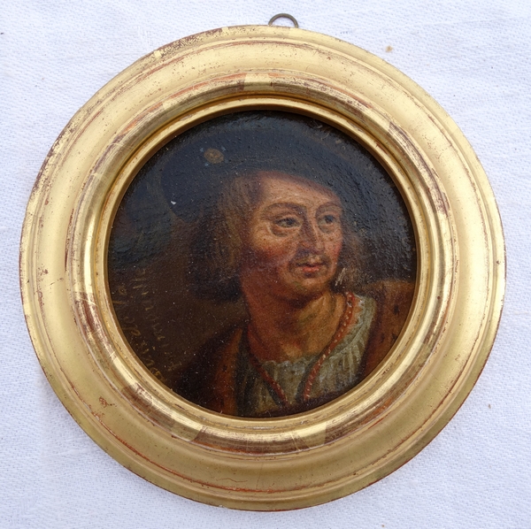 28 miniature portraits of French History characters, 17th century gallery