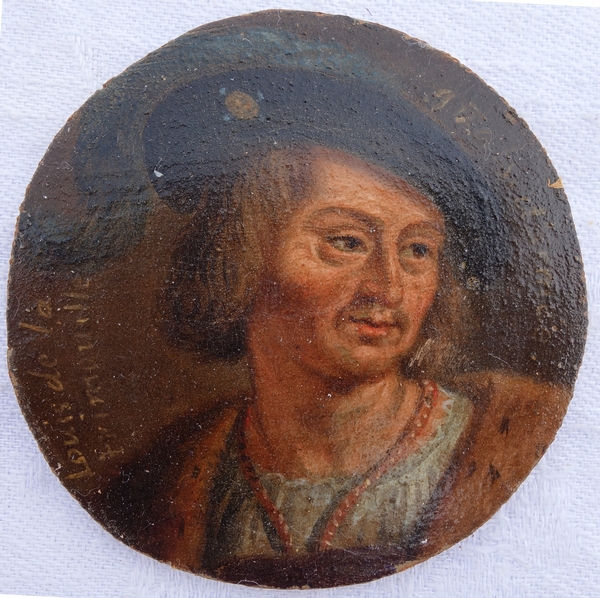 28 miniature portraits of French History characters, 17th century gallery