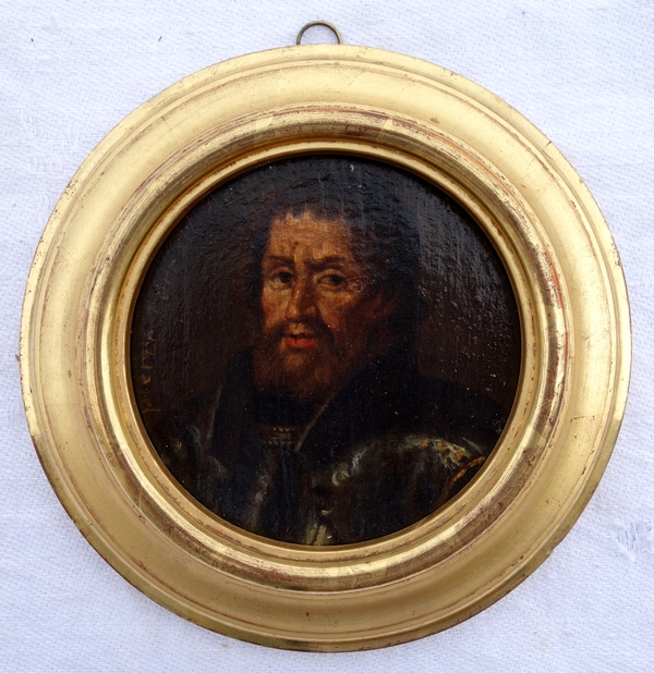 28 miniature portraits of French History characters, 17th century gallery