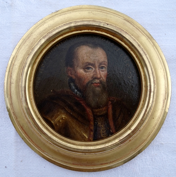 28 miniature portraits of French History characters, 17th century gallery