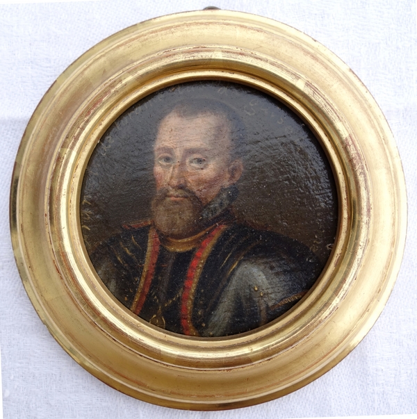 28 miniature portraits of French History characters, 17th century gallery