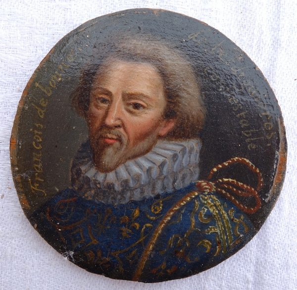 28 miniature portraits of French History characters, 17th century gallery