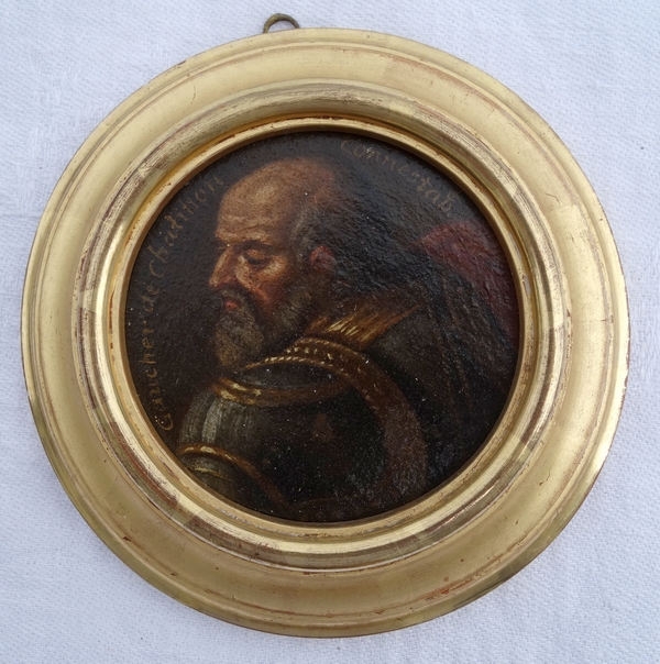 28 miniature portraits of French History characters, 17th century gallery