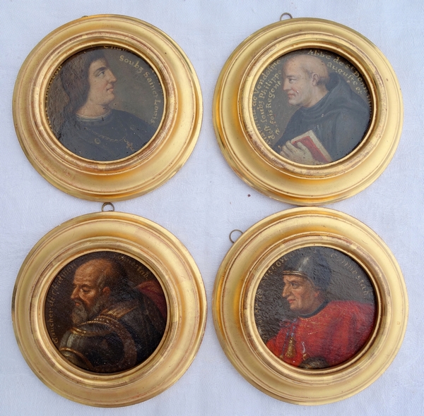 28 miniature portraits of French History characters, 17th century gallery