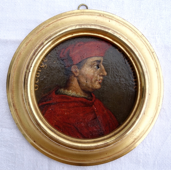 28 miniature portraits of French History characters, 17th century gallery