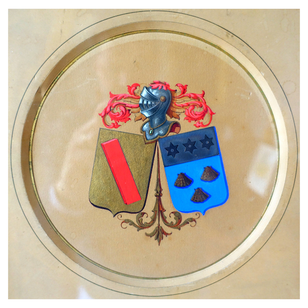 Agry - Paris : gouache heraldic coat of arms project