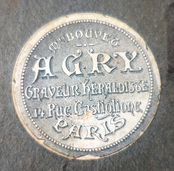 Agry - Paris : gouache heraldic coat of arms project