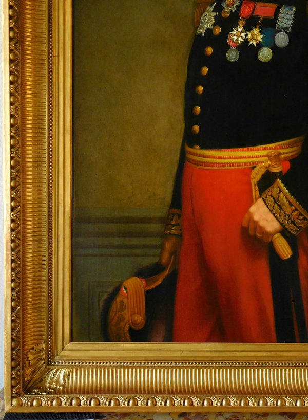 Grand portrait du Général Barral par Eugène Laville, Salon de 1869 - 175cm x 124cm