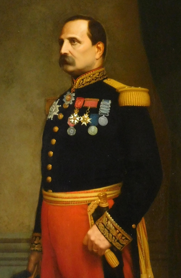 Grand portrait du Général Barral par Eugène Laville, Salon de 1869 - 175cm x 124cm