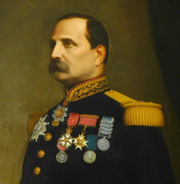 Grand portrait du Général Barral par Eugène Laville, Salon de 1869 - 175cm x 124cm