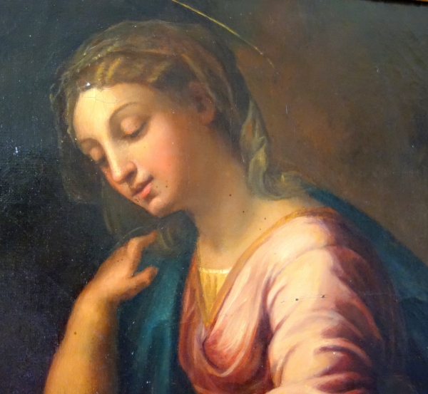 Early 19th century French School : Virgin and Child, large neoclassical painting