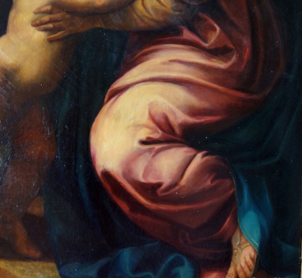 Early 19th century French School : Virgin and Child, large neoclassical painting