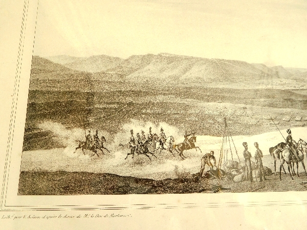 Gravure : Le camp de l'Armée Russe devant Choumla (Choumen) en 1828 - 9e Guerre Russo-Turque