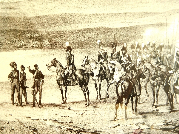 Russian Army in front of Choumla (Choumen) in 1828 engraving - early 19th century