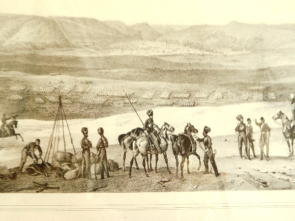 Russian Army in front of Choumla (Choumen) in 1828 engraving - early 19th century