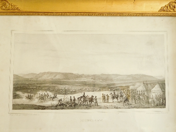 Russian Army in front of Choumla (Choumen) in 1828 engraving - early 19th century