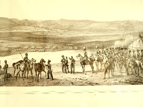 Gravure : Le camp de l'Armée Russe devant Choumla (Choumen) en 1828 - 9e Guerre Russo-Turque