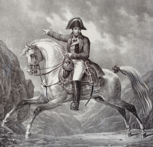 Gravure Napoléon Bonaparte 1er Consul - gravure d'époque Empire