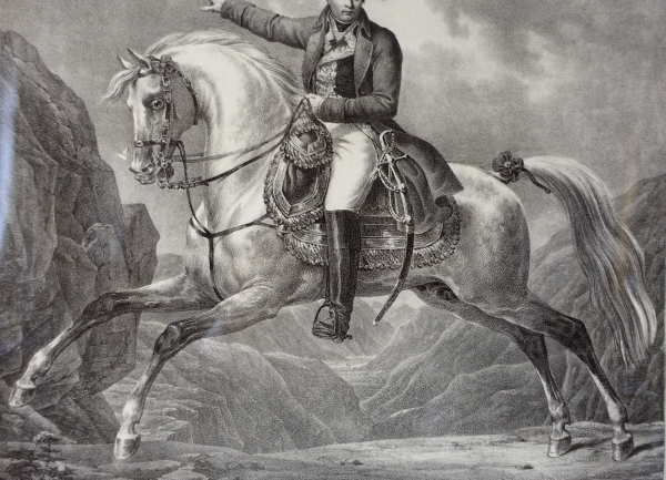 Empire engraving : Consul Napoleon Bonaparte, early 19th century