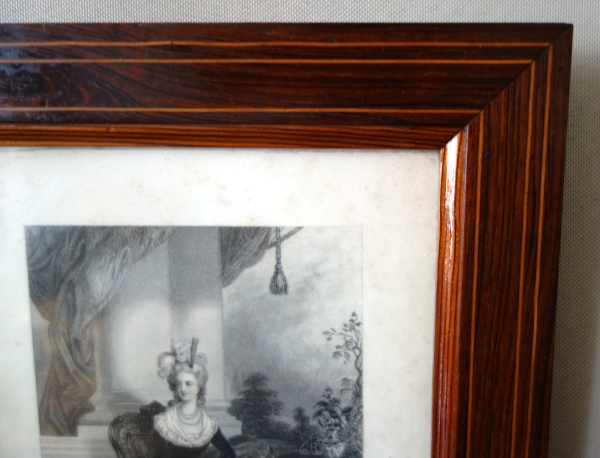 Portrait of Queen Marie Antoinette, early 19th century royalist engraving