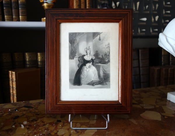 Portrait of Queen Marie Antoinette, early 19th century royalist engraving