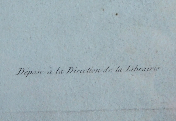 Portrait du Comte d'Artois futur Roi Charles X - gravure d'époque Restauration - 69cm x 79cm