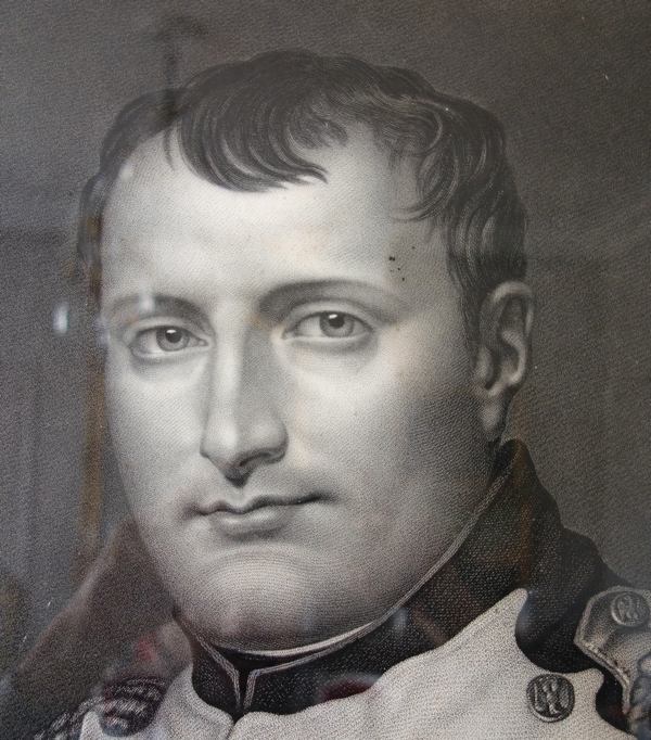 Emperor Napoleon Ier portrait, early 19th century engraving - 72cm x 84cm