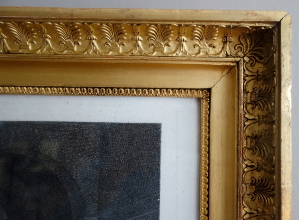 Empire engraving after Jacques Louis David - gold leaf gilt wood frame