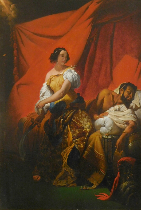 Judith & Holofernes, large oil on canvas after Horace Vernet circa 1830