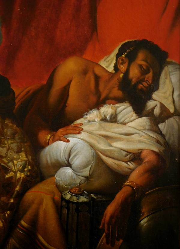 Judith et Holopherne, grande huile sur toile d'après Horace Vernet vers 1830