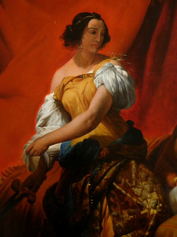 Judith et Holopherne, grande huile sur toile d'après Horace Vernet vers 1830