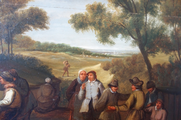 18th century Dutch school, village fete, follower of David Teniers - 86.5cm x 71cm