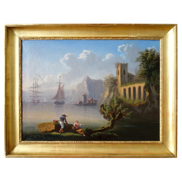 Early 19th century French school - sea landscape after Lacroix de Marseille