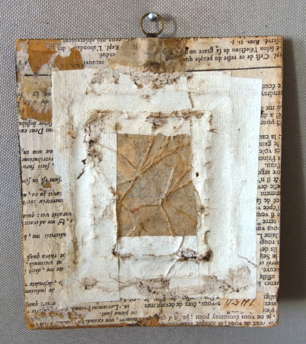 Tableau miniature - paysage italien en grisaille - gouache, début XIXe siècle