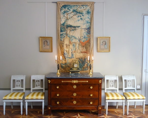 Demarteau d'après Boucher : paire de gravures à la manière du crayon - portraits de femmes XVIIIe