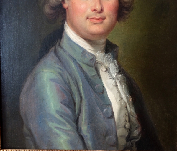 Ecole Française du XVIIIe siècle, paire de portraits de Mr et Mme de Bressac, époque Louis XVI