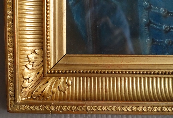 18th century French school, pastel : a child wearing Hussar clothes, Louis XVI period