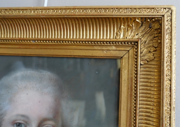 18th century French school, pastel : a child wearing Hussar clothes, Louis XVI period