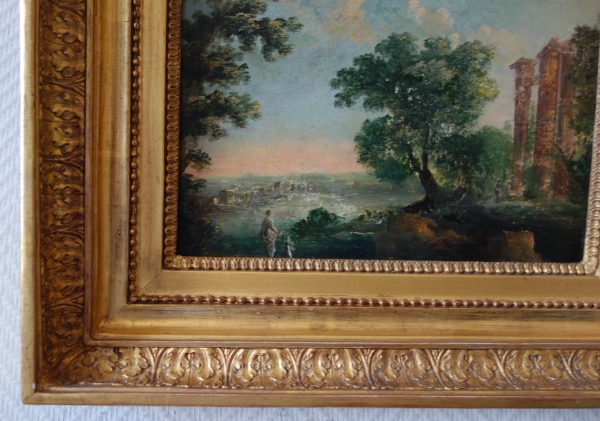 18th century French School, antique ruins landscape in the taste of Patel