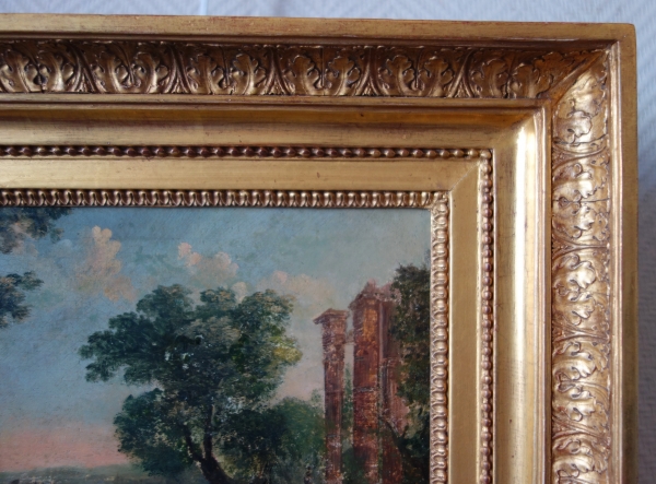 18th century French School, antique ruins landscape in the taste of Patel