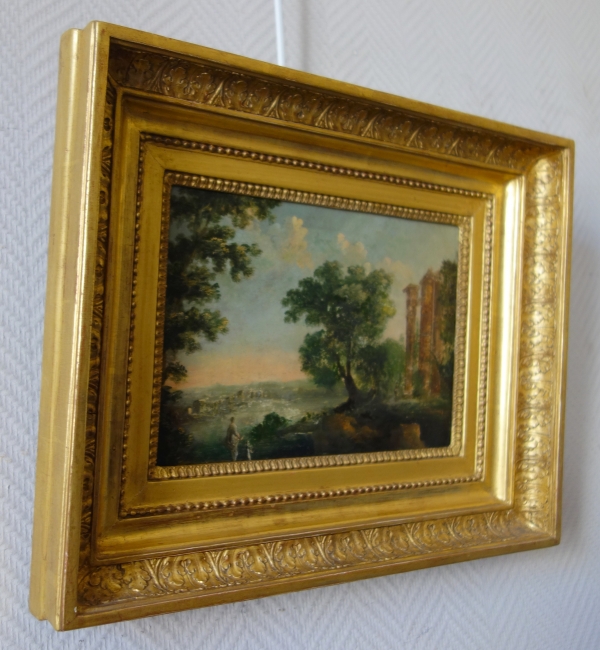 18th century French School, antique ruins landscape in the taste of Patel