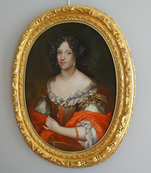 17th century French school, portrait of an aristocrat lady, Louis XIV period circa 1660 - 98cm x 80cm