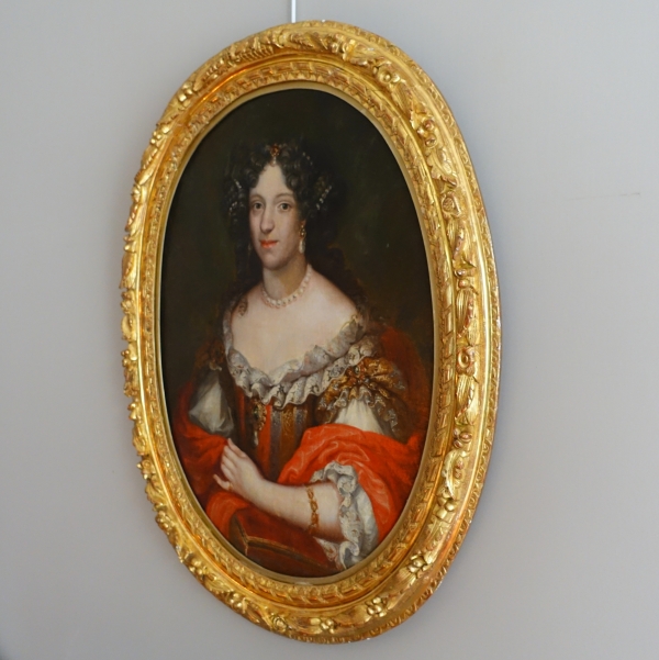 17th century French school, portrait of an aristocrat lady, Louis XIV period circa 1660 - 98cm x 80cm