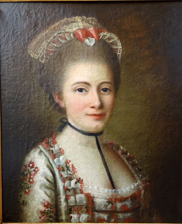 18th century French school, portrait of an aristocrat, oil on canvas signed and dated 1768