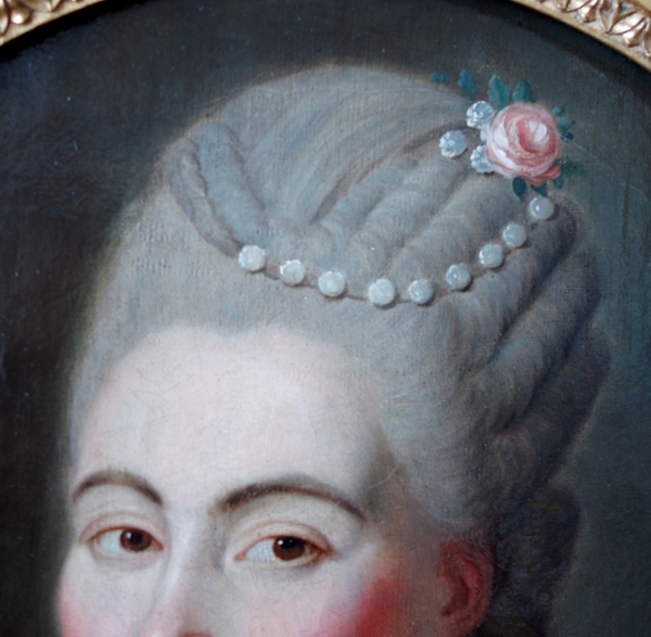 18th century French school, portrait of Princess du Barry as Flora circa 1770