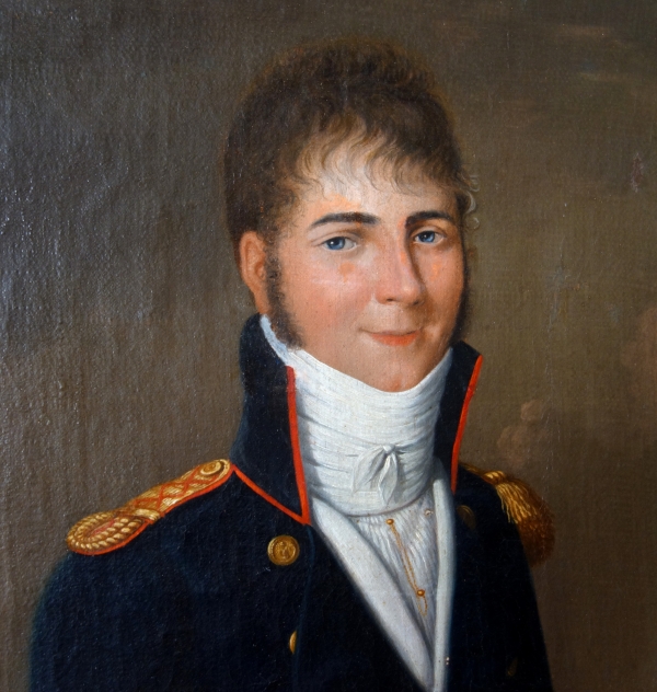 Johann Friedrich Dryander : portrait of an officer dated 1802 - early 19th century